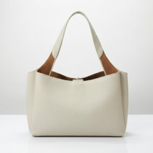 Minimalist Leather Shoulder Tote